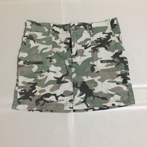 Love Fire Camouflage Mini Skirt